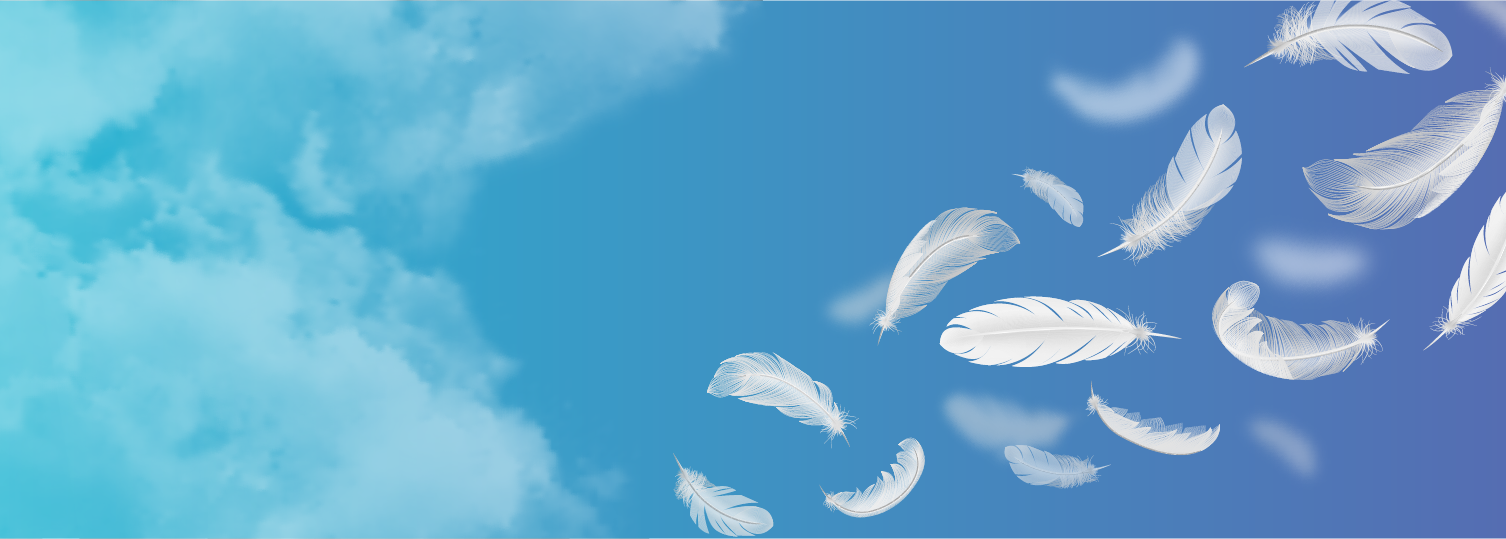 falling feather background